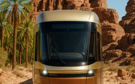 Le tramway d'Al-Ula : l'Arabie Saoudite lance le plus ambitieux projet de transport urbain du Moyen-Orient
