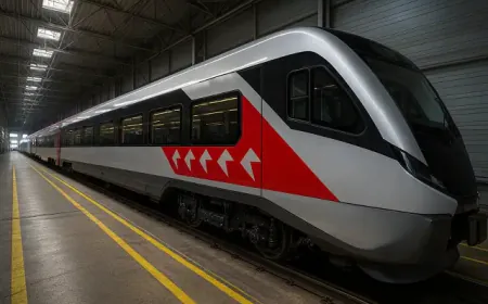 Pesa Delivers First Regio160 EMU to Romania - ARF Contract