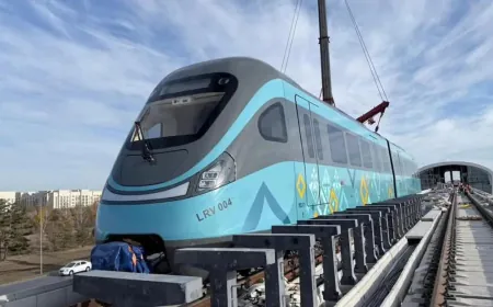 Astana LRT: All 19 Train Sets in Full Testing