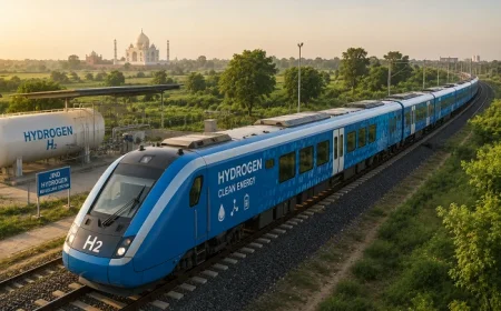 India unveils first hydrogen train at Jind 