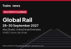 Global Rail (Abu Dhabi, 28-30 Sep 2027): dates and trade show guide