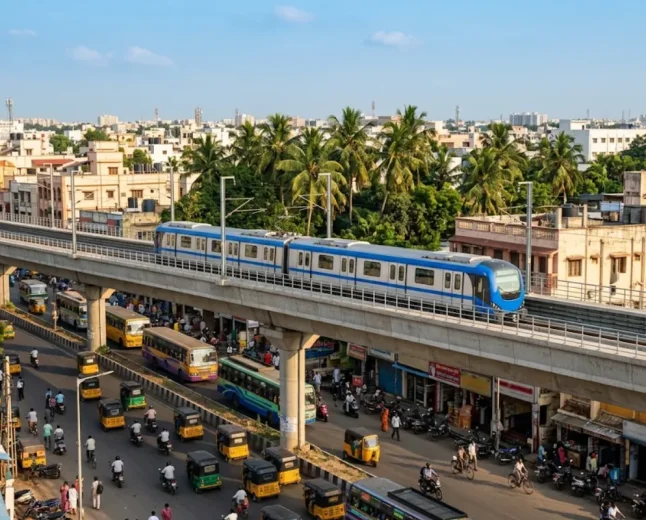 Chennai opens first section of driverless Metro Yellow Line